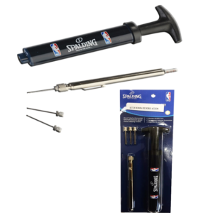 Kit de bomba con tres agujas y medidor de presión marca Spalding
