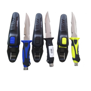 Cuchillo De Buceo de Acero Inoxidable marca Aquatek