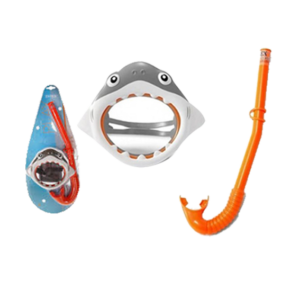 Set de buceo tiburón marca Intex