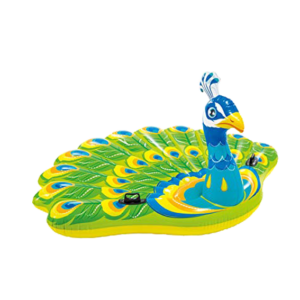 Flotador de pavoreal marca Intex
