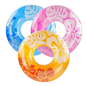 Flotadores de colores claros marca Intex