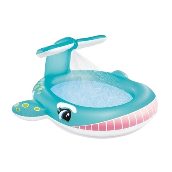 Piscina ballena con regadera marca Intex