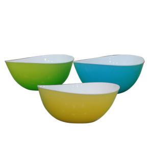 Bowl de colores con fondo blanco marca HS&S