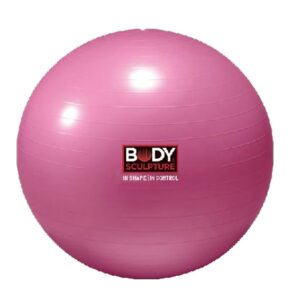Bola suiza para ejercicio color rosado marca Body Scupture