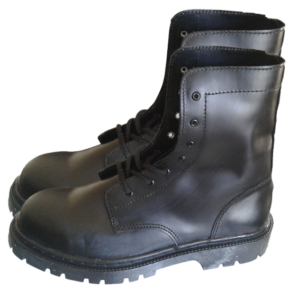 Botas militares de cuero liso marca HS&S