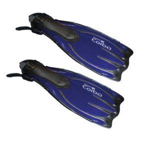 Aletas para buceo color azul marca Aquatek